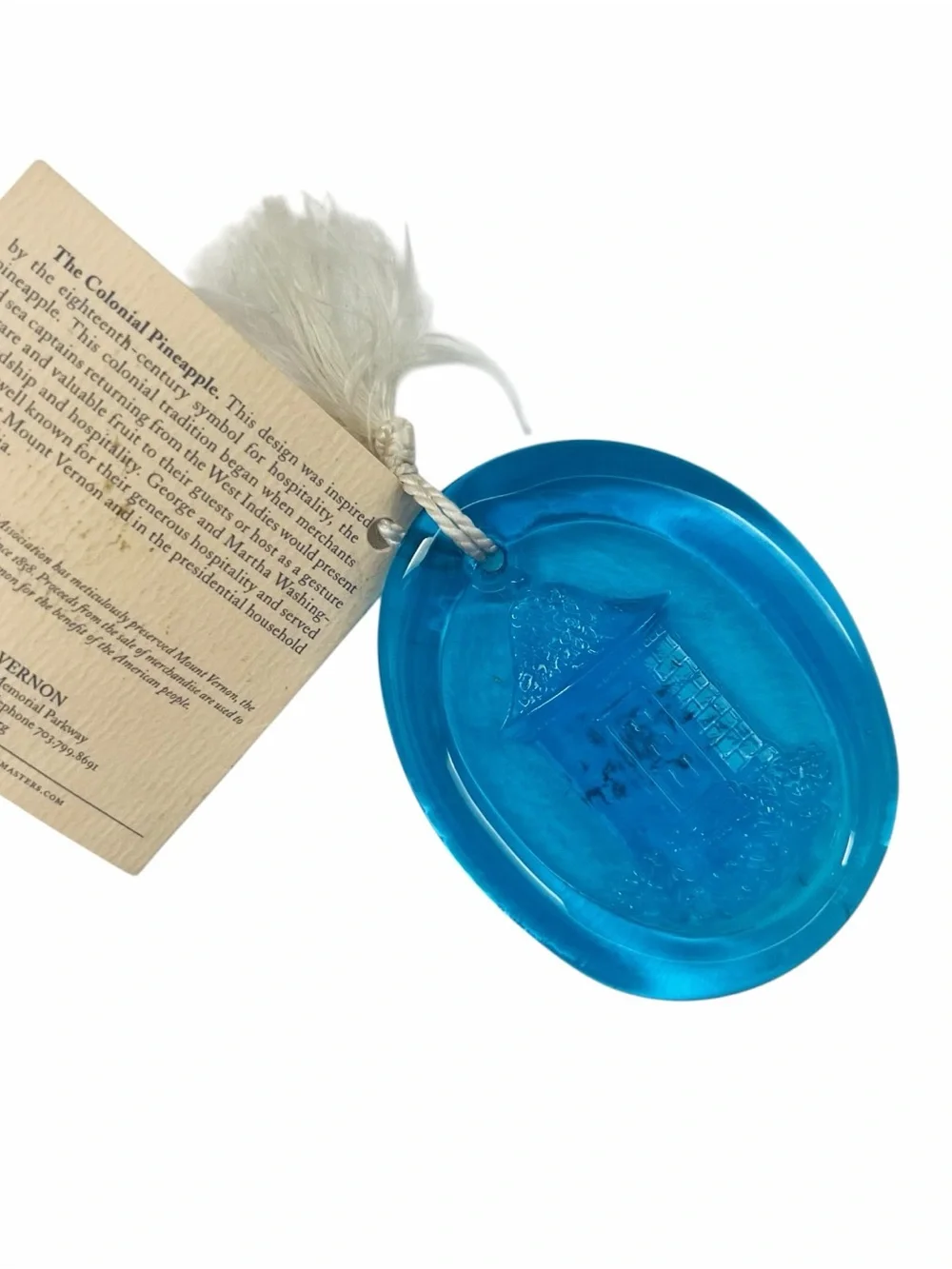 Suncatcher Mount Vernon Glass Hanging Ornament